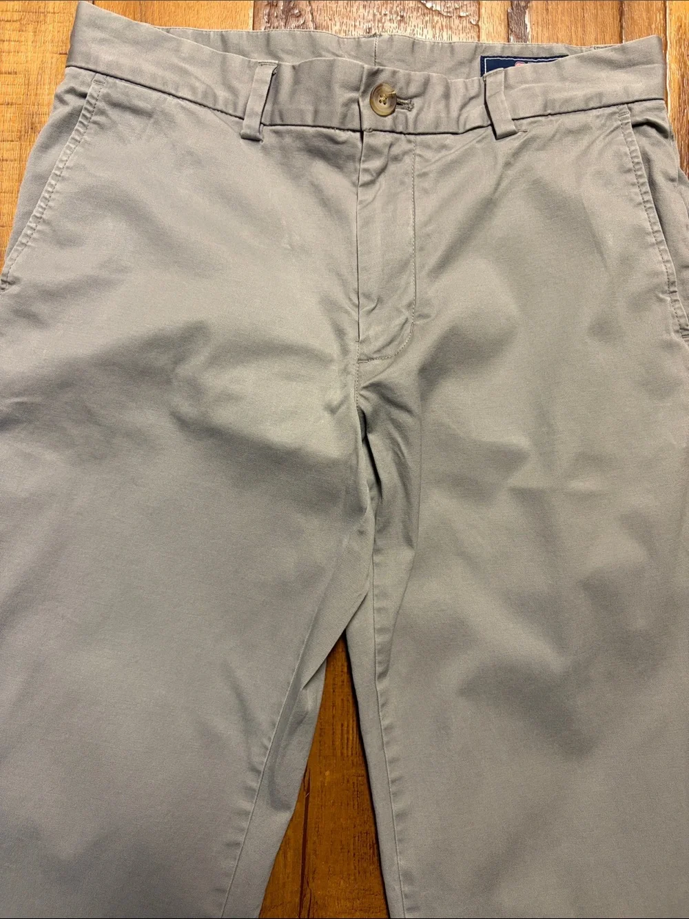 Vineyard Vines Light Gray Men's Flat Front Chinos 30x34 GUC